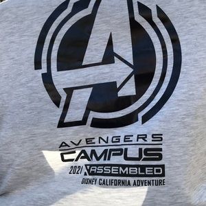 AVENGERS CAMPUS 2021 ASSEMBLED DISNEY CALIFORNIA ADVENTURE T-SHIRT